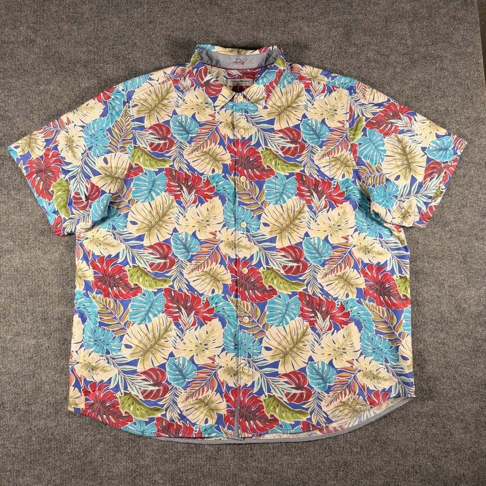 Tommy Bahama Shirt Mens 3XLT IslandZone Coconut Point Tropical Print